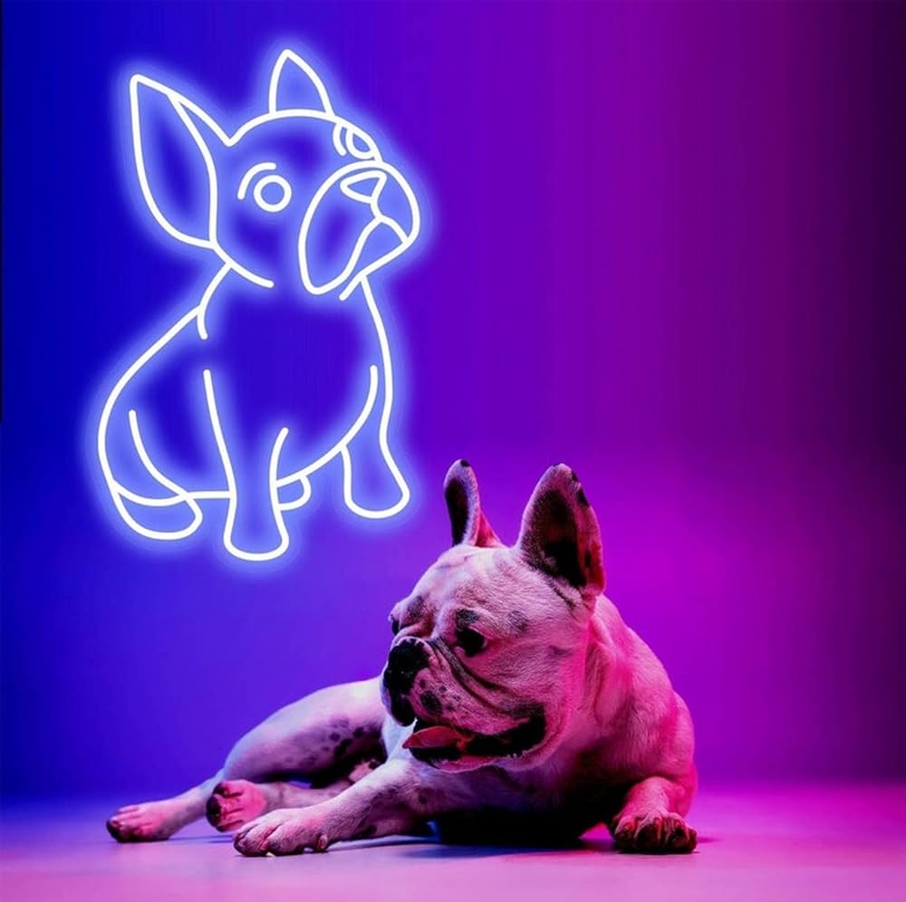 Custom Neon Pet Portrait Sign